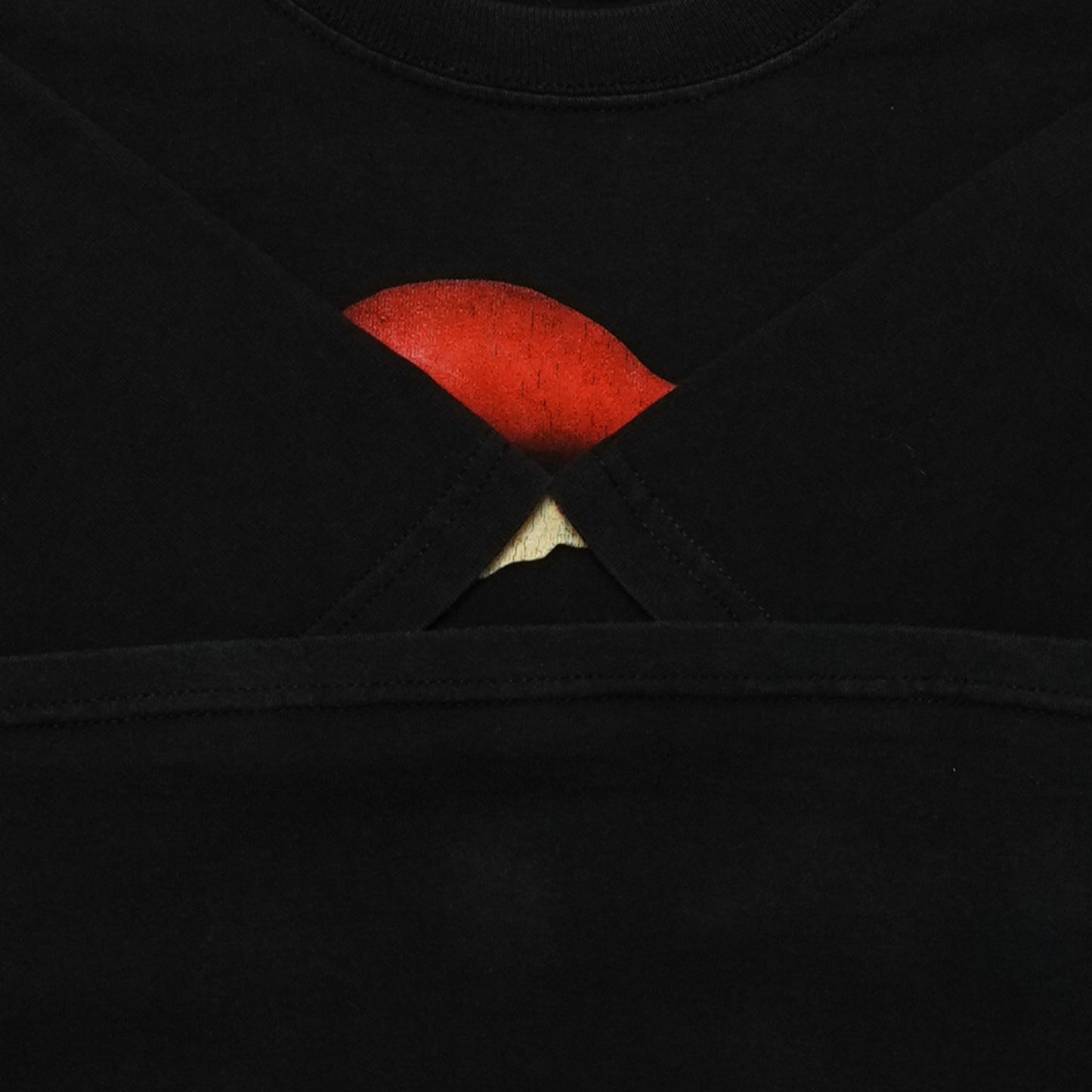 Authentic Rolling Stones Open Mouth black Hanes LARGE