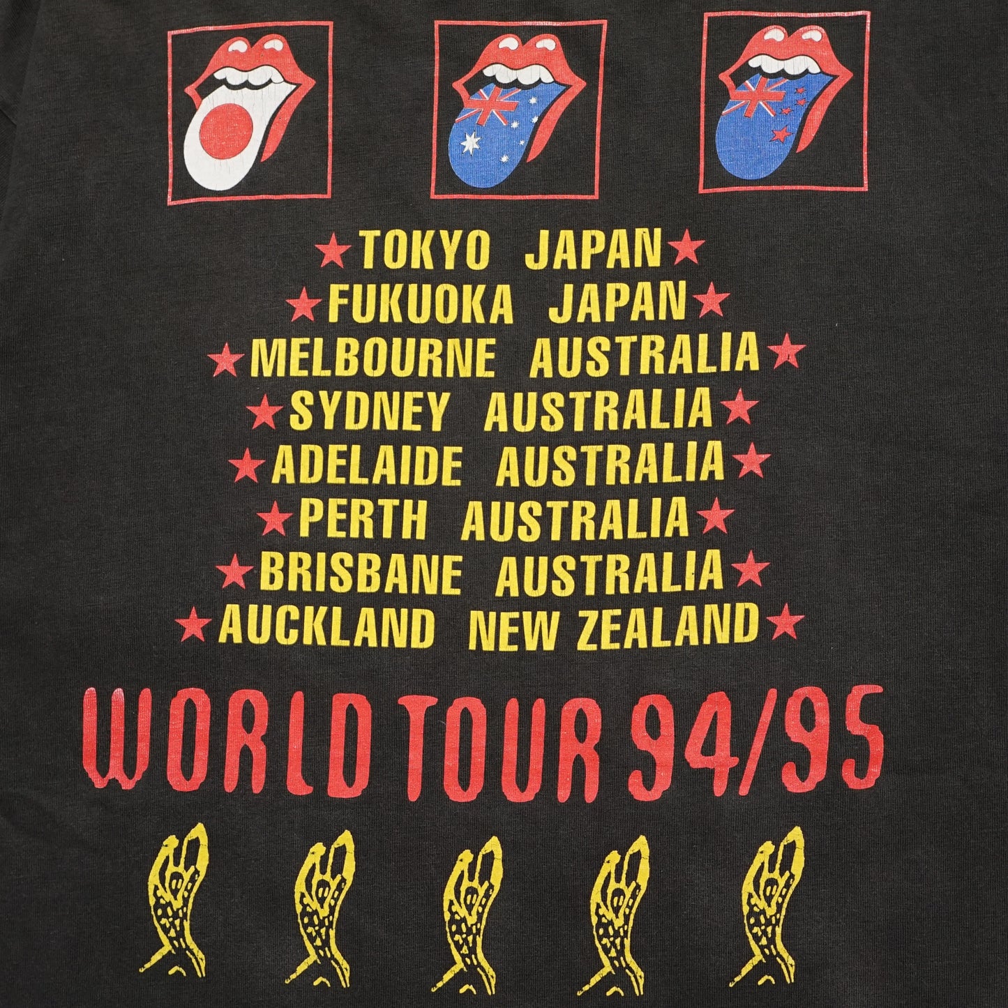 ROLLING STONES 1994 VOODOO WORLD TOUR 94/95 BROCKUM XL FADE(b_004)