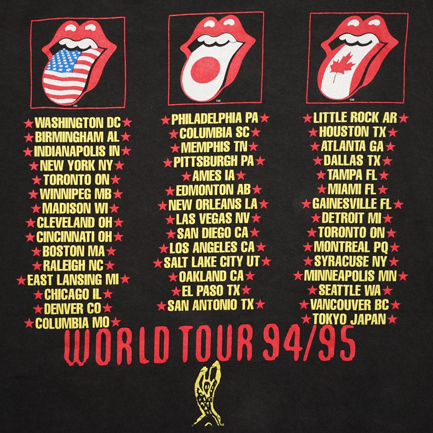ROLLING STONES 1994 VOODOO WORLD TOUR 94/95 BROCKUM XL (b_005)