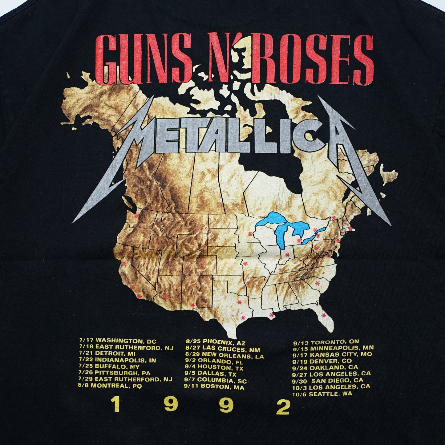 METALLICA × GUNS N' ROSES "1992 Tour" Brockum XL (b_013)