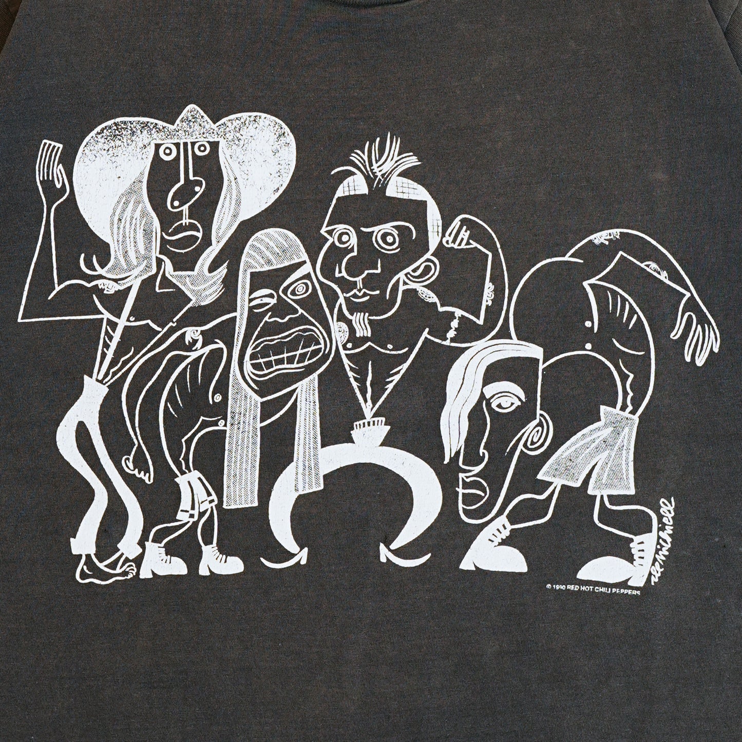 RED HOT CHILI PEPPERS 1990 PICASSO GIANT TUG CUT (b_0603)