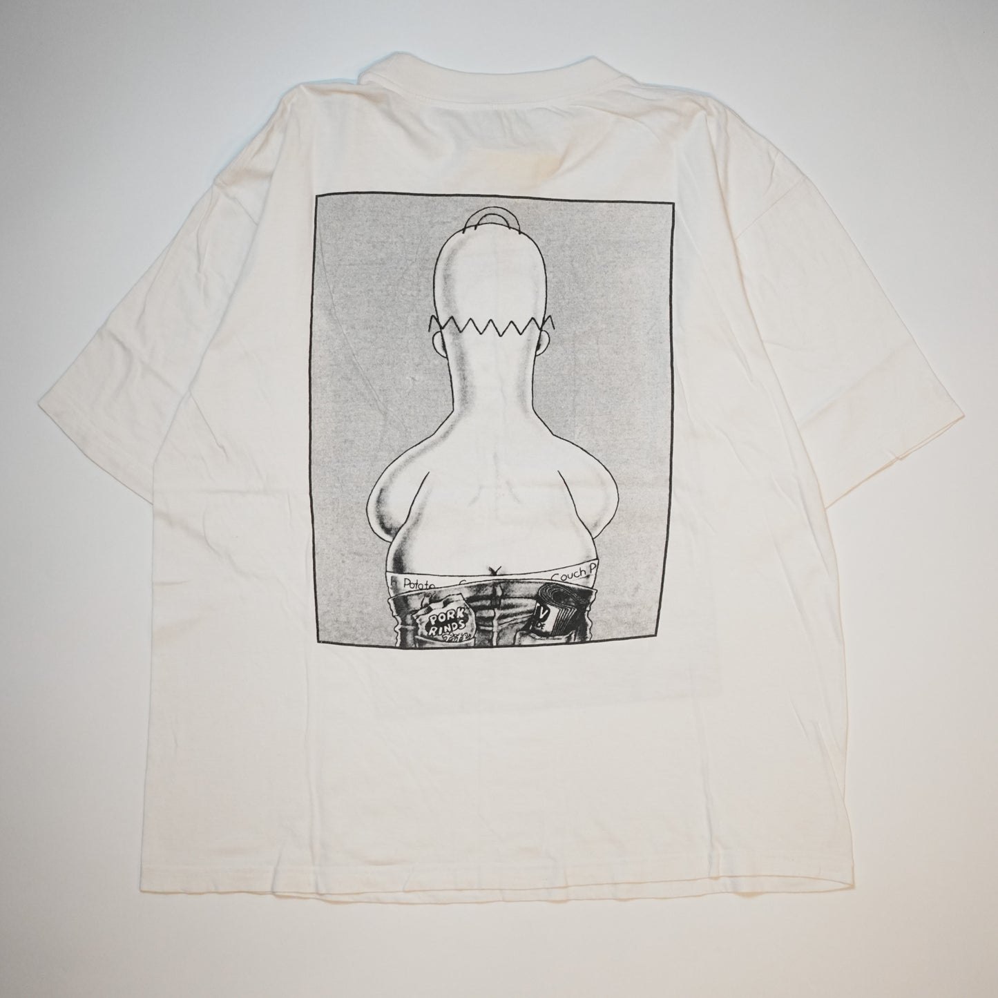 THE SIMPSONS CK PARODY HOMER WHITE XL (b_0618)