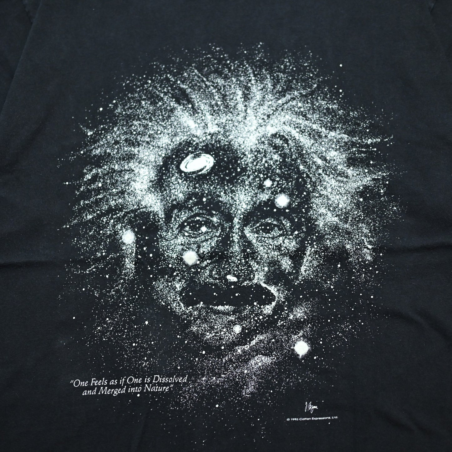 ALBERT EINSTEIN FACE TEE Cotton Expressions LARGE (b_1109)