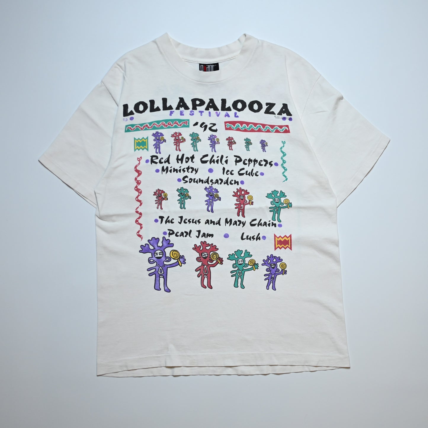 LOLLAPALOOZA 1992 FESTIVAL WHITE GIANT BY TEEJAYS LARGE (g_1114)