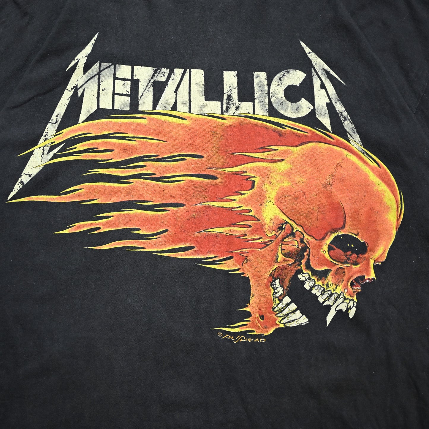 METALLICA PUSHEAD SIDE FLAME SKULL ESCAPE FROM THE STUDIO '95 EURO XL (k_1017)