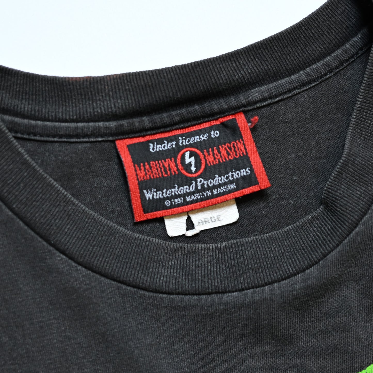 MARILYN MANSON GET YOUR GUNN THIS IS YOUR WORLD MANSON-TAG XL (k_1025)