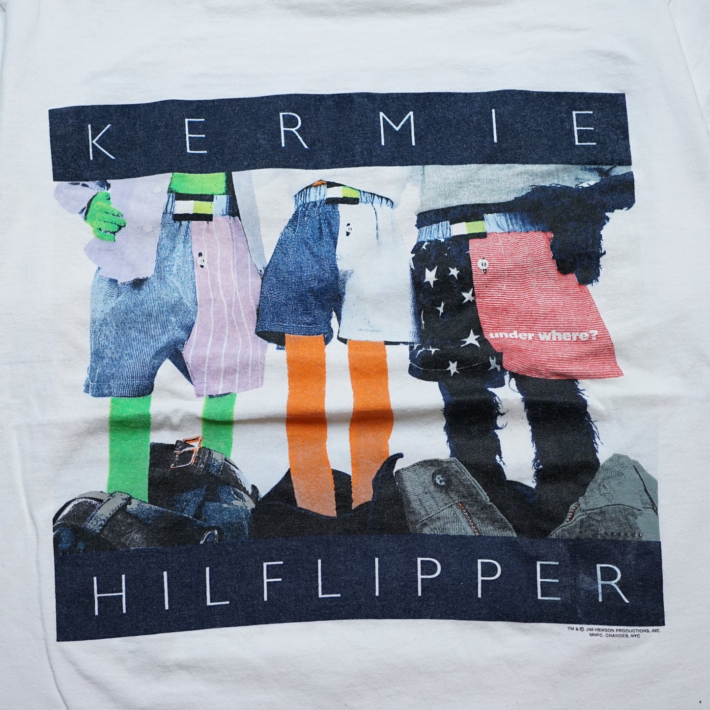 KERMIT KERMIE HILFLIPPER WHITE CHANGES LARGE (k_1113)