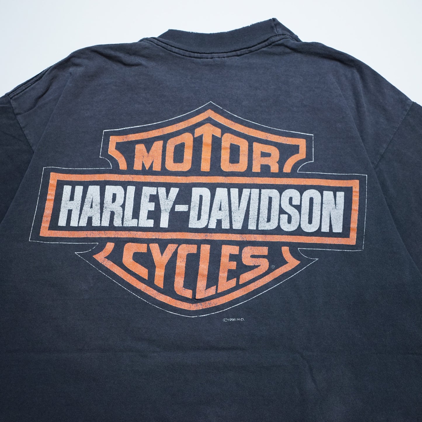 HARLEY DAVIDSON THE HOTTEST SOUND ON THE ROAD ENGINE EMBLEM FITS LARGE (k_1127)