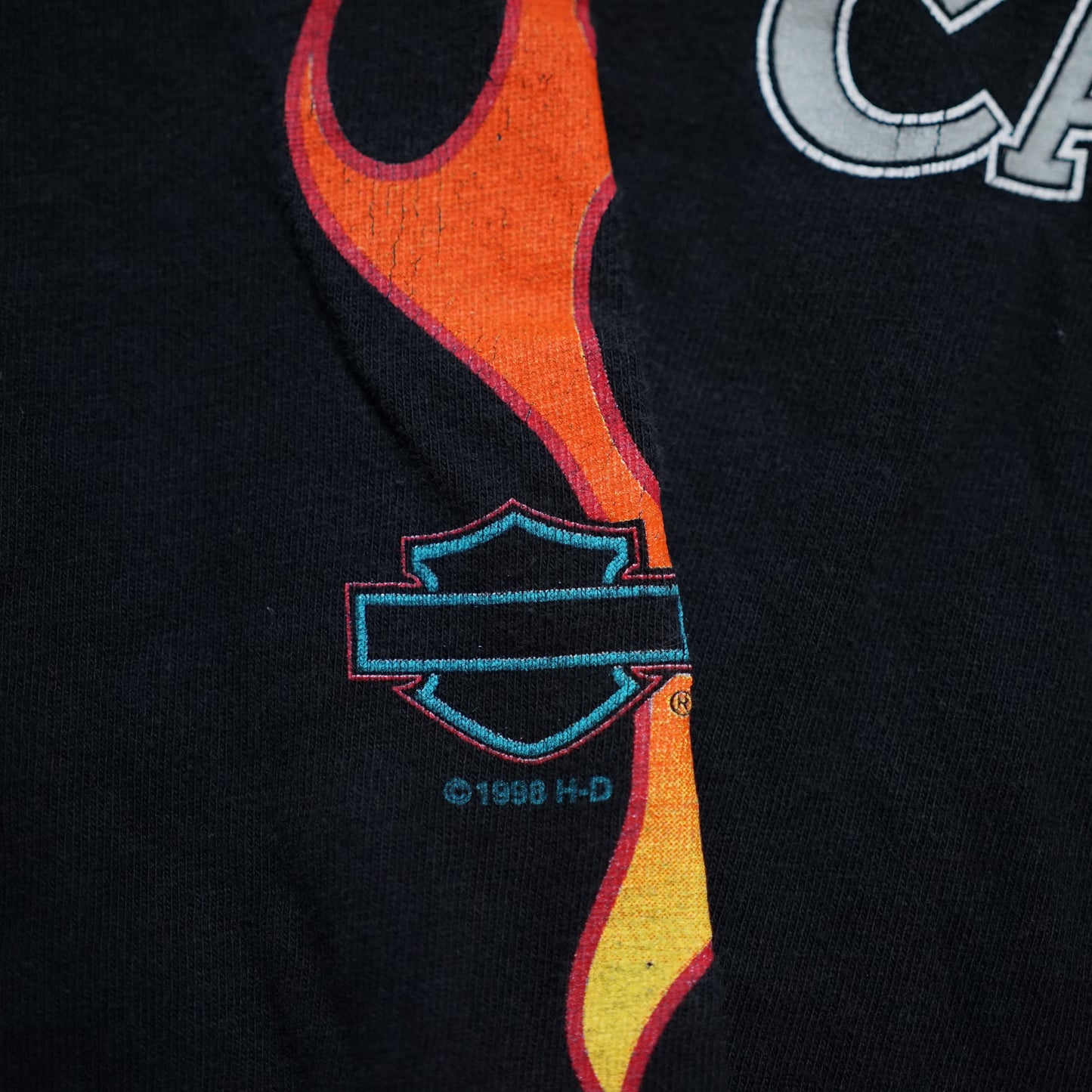 HARLEY DAVIDSON 1998 FLAME EAGLE PAL, SPRINGS CAIFORNIA LS ORIGINAL LARGE (k_1134)