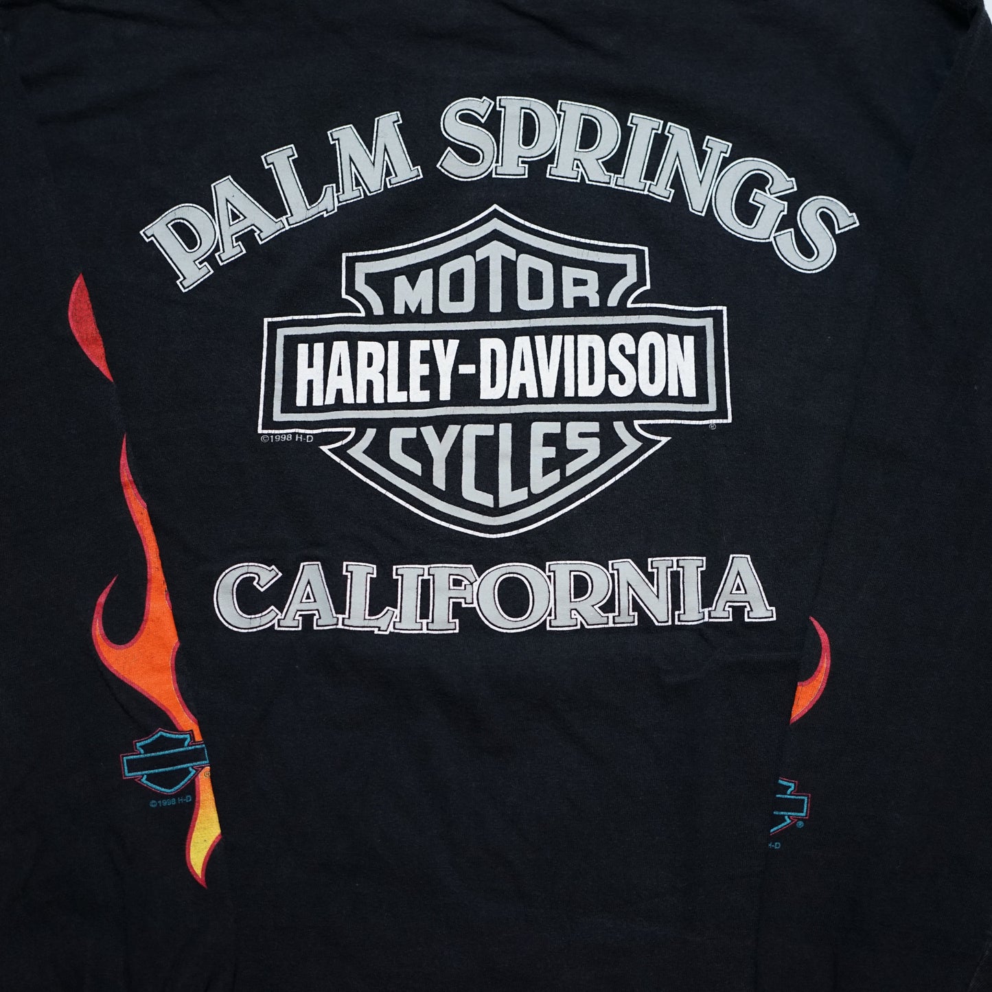 HARLEY DAVIDSON 1998 FLAME EAGLE PAL, SPRINGS CAIFORNIA LS ORIGINAL LARGE (k_1134)
