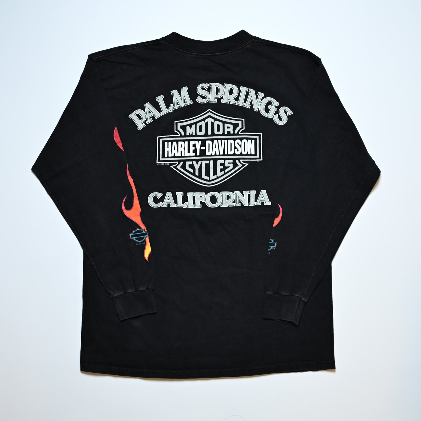 HARLEY DAVIDSON 1998 FLAME EAGLE PAL, SPRINGS CAIFORNIA LS ORIGINAL LARGE (k_1134)