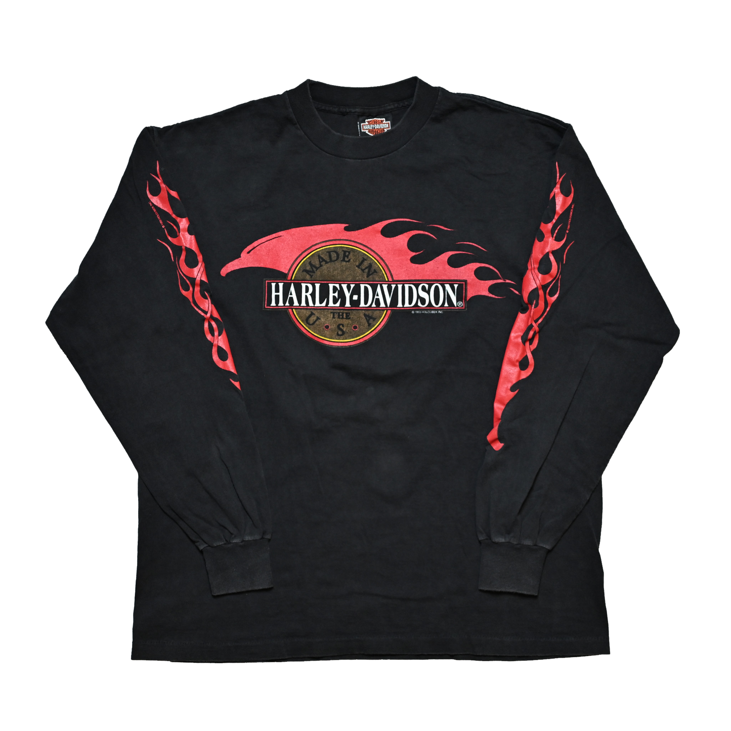 HARLEY DAVIDSON FIRE PATTERN MILWAUKEE,WILS ORIGINAL LARGE (k_1135)