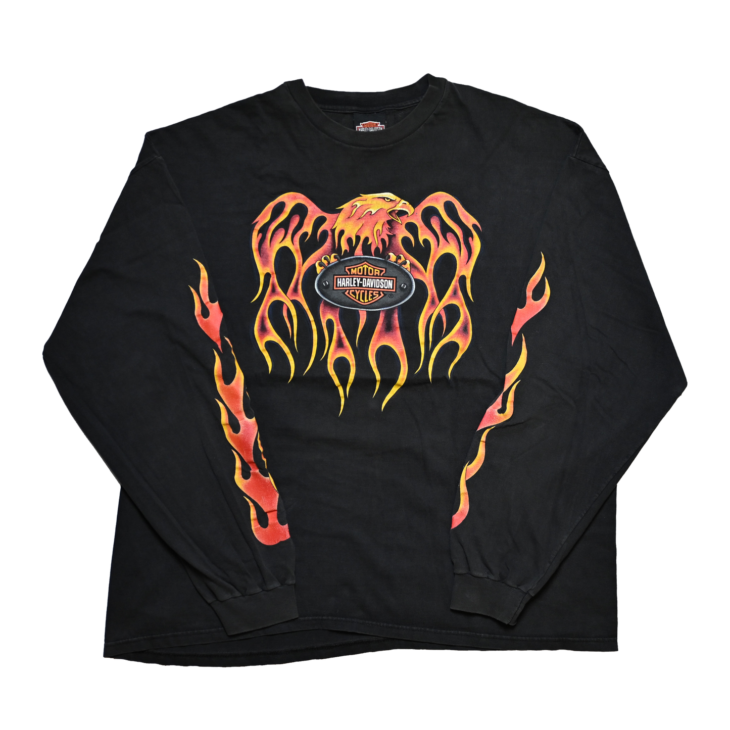 HARLEY DAVIDSON FLAME EAGLE FIRE PATTERN LS XXL (k_1137)
