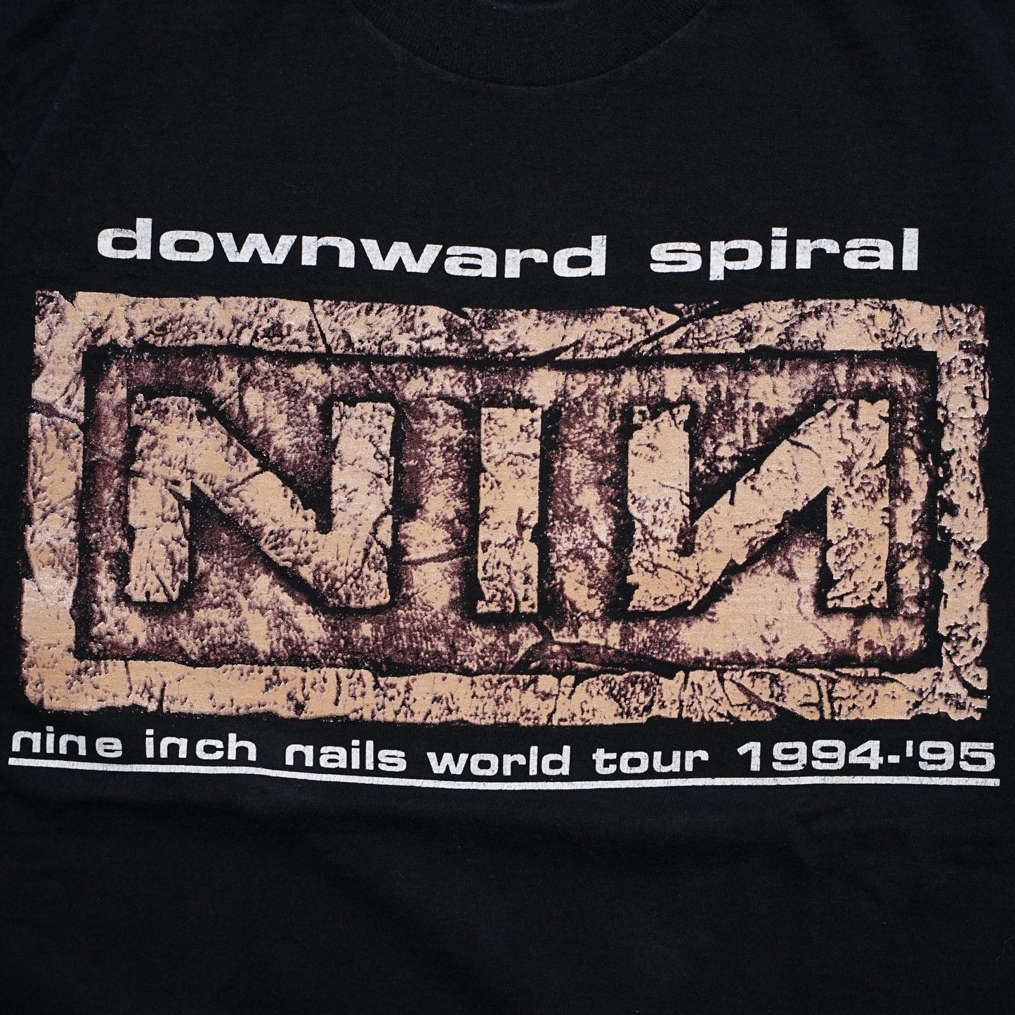 NINE INCH NAILS DOWNWARD SPIRAL WORLD TOUR 1994-1995 CUT TAG L-XL (k_1232)