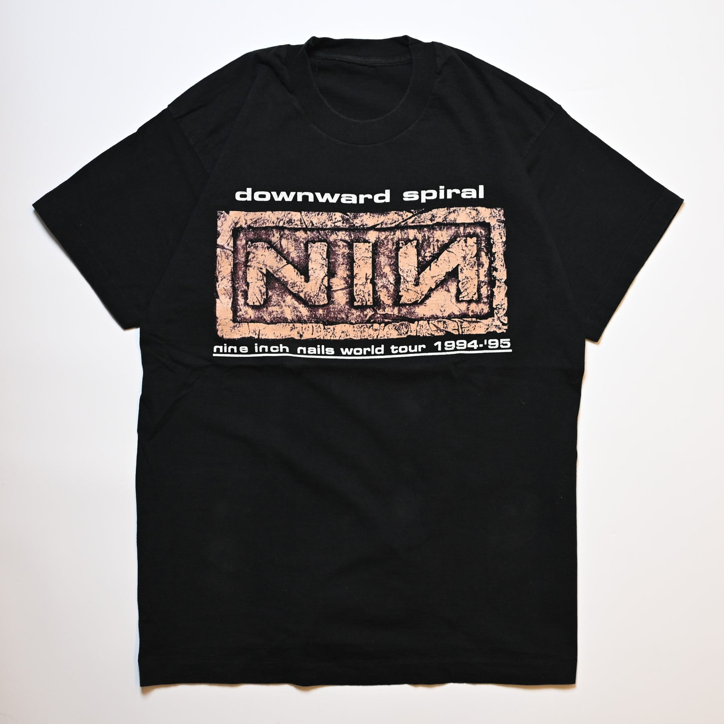 NINE INCH NAILS DOWNWARD SPIRAL WORLD TOUR 1994-1995 CUT TAG L-XL (k_1232)