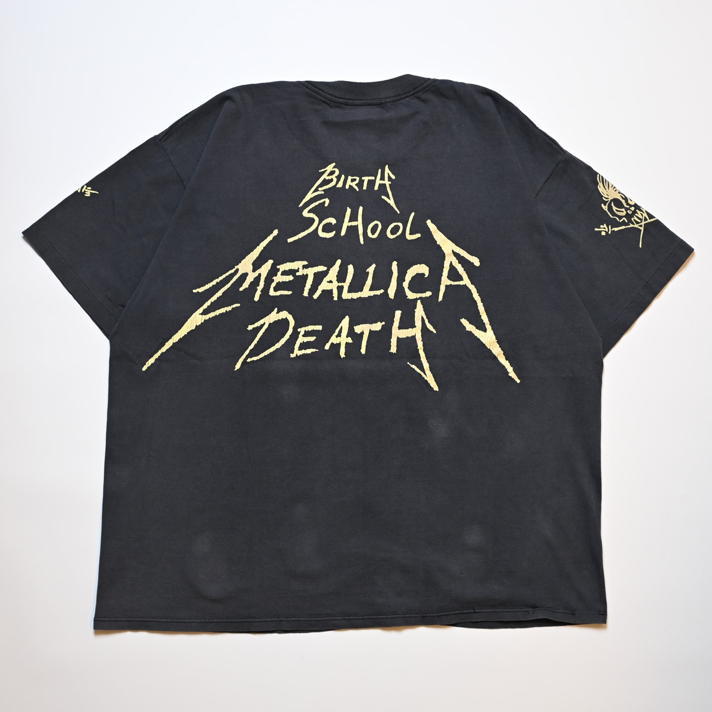 METALLICA 4 FACE MEMBER BIRTH SCHOOL METALLICA DEATH ORIGINAL XL FADE (k_1240)