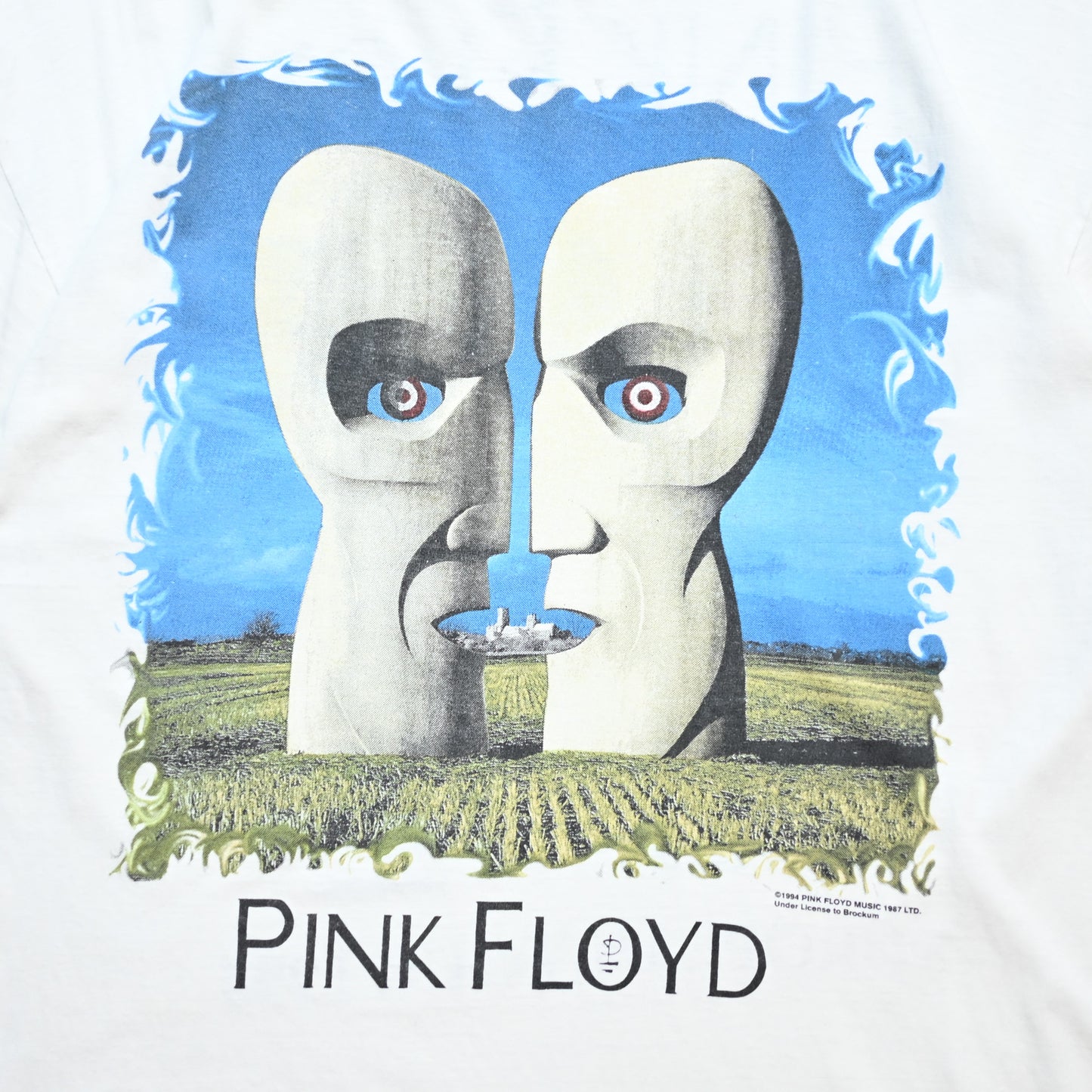 PINK FLOYD DIVITION BELL EUROPEAN TOUR 1994 WHITE BROCKUM XL (o_1006)