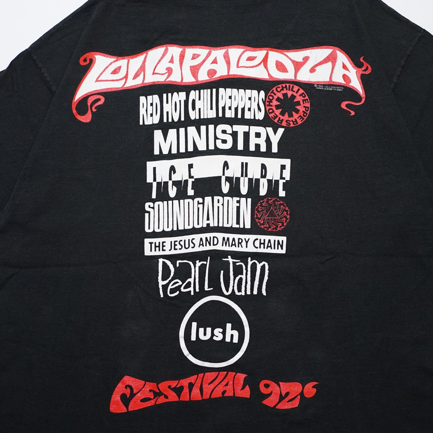 LOLLAPALOOZA 1992 FESTIVAL BLACK GIANT XL (o_1119)