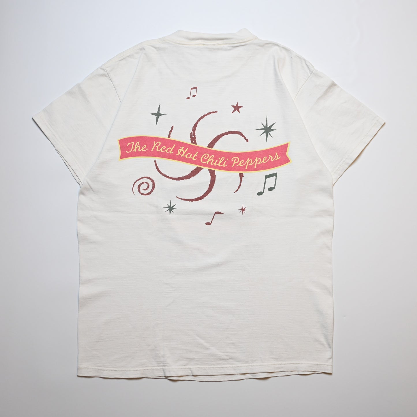 RED HOT CHILI PEPPERS ONE HOT MINUTE WORLD TOUR 1997 WHITE FRUIT OF LOOM LARGE (p_1202)