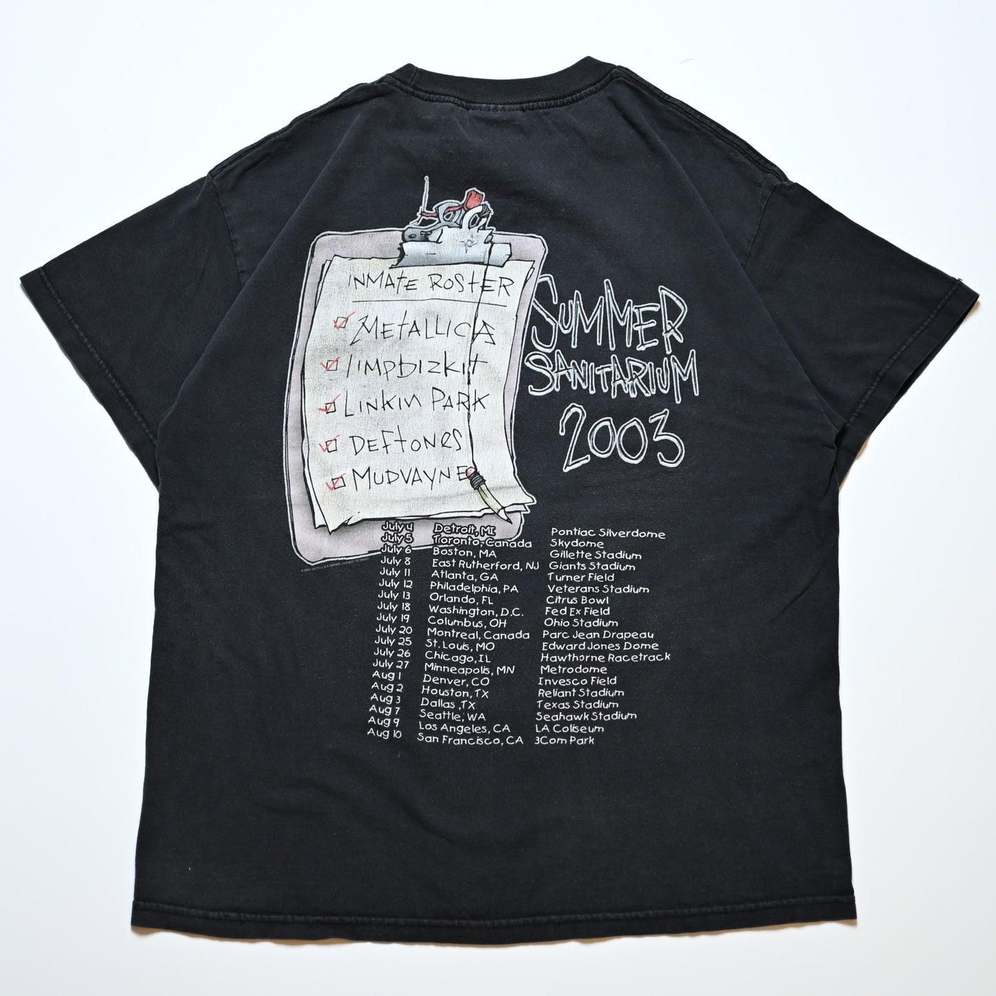 METALLICA SUMMER SANITARIUM 2003 LIMPBIZKIT LINKIN PARK TENNESSEE RIVER LARGE (rb_1033)