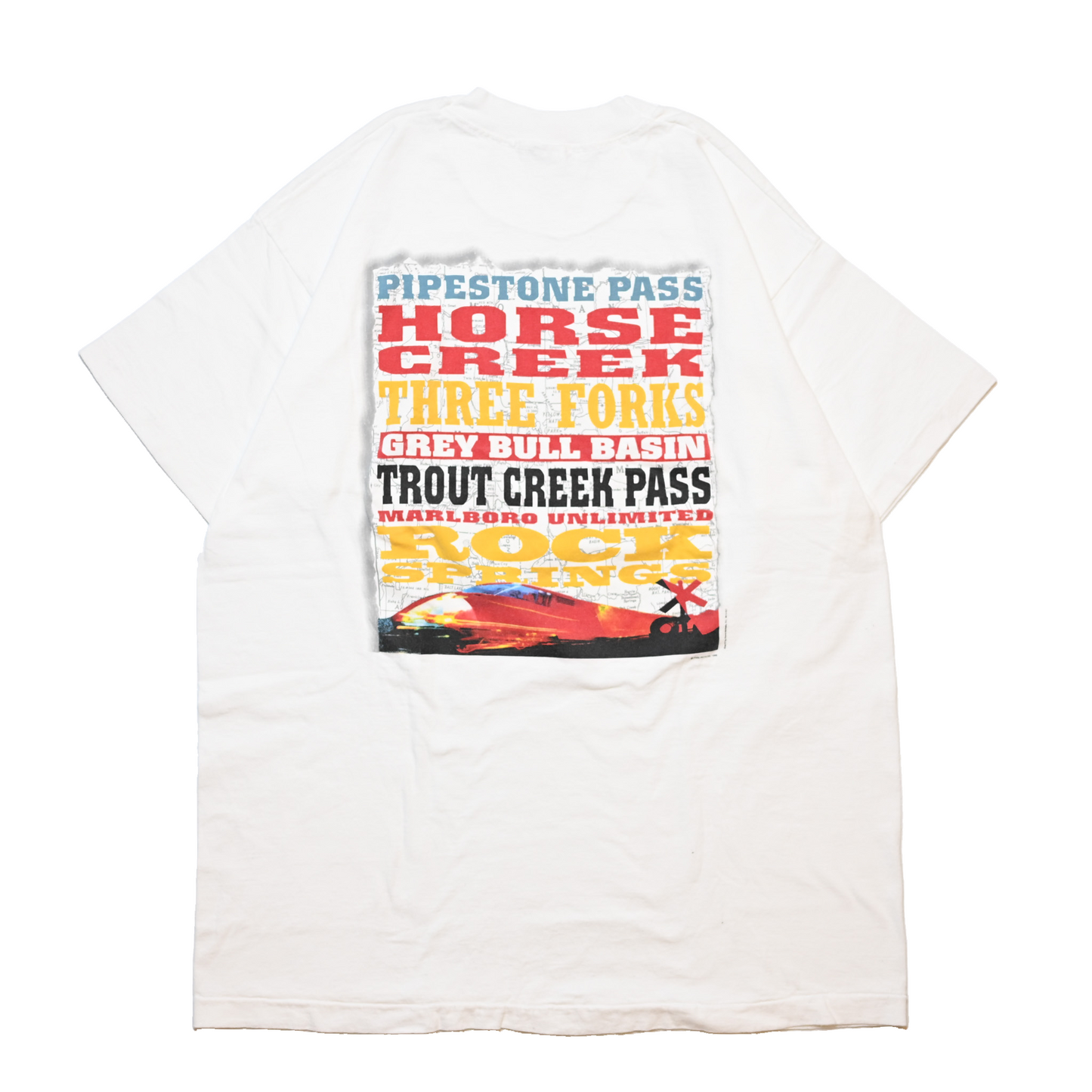 Marlboro HORSE CREEK POCKET TEE WHITE FRUIT OF THE LOOM XL (rb_1103)