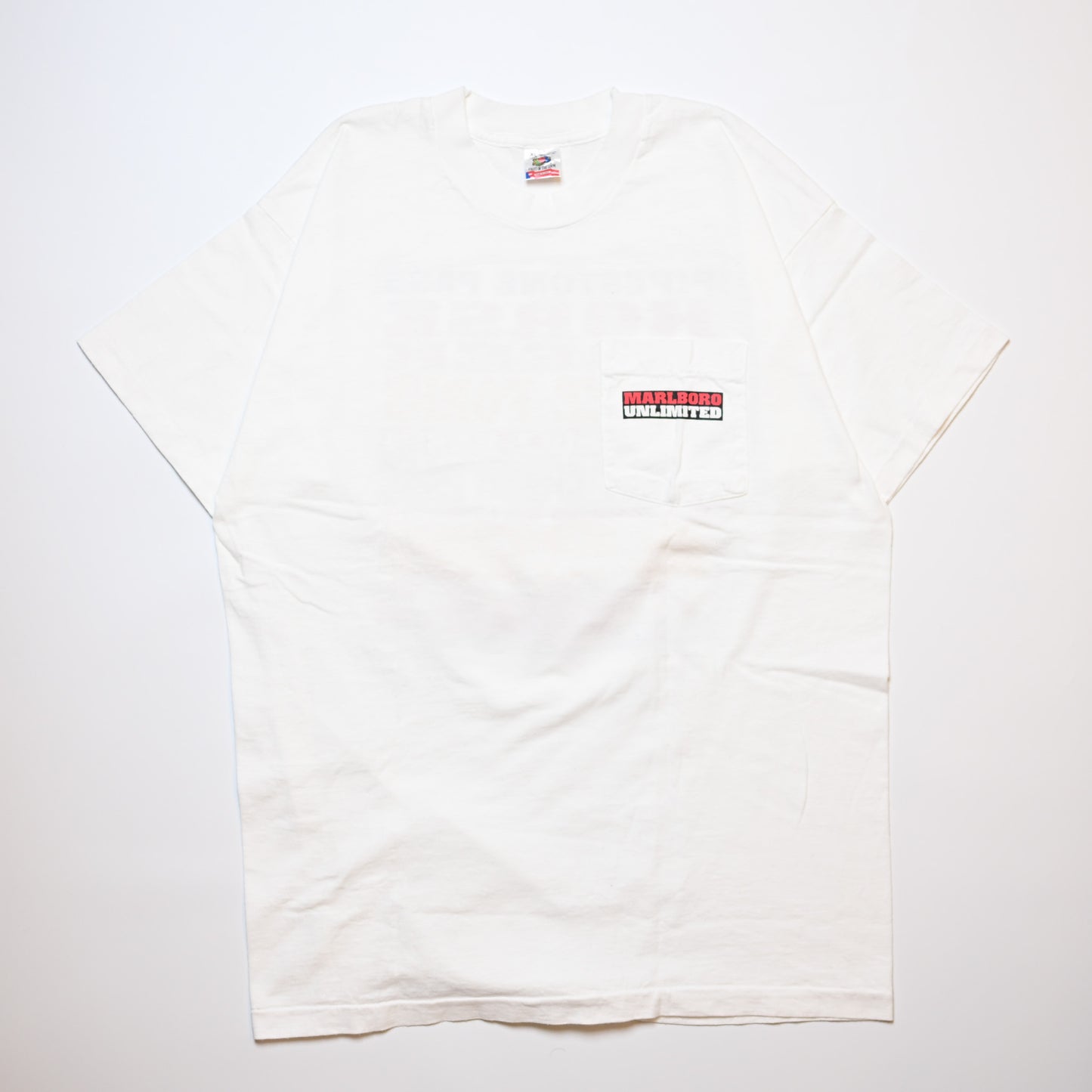 Marlboro HORSE CREEK POCKET TEE WHITE FRUIT OF THE LOOM XL (rb_1103)