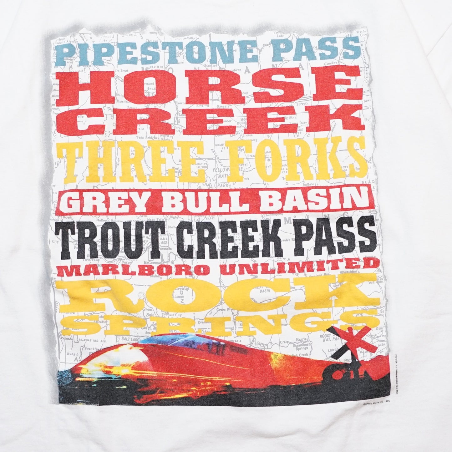 Marlboro HORSE CREEK POCKET TEE WHITE FRUIT OF THE LOOM XL (rb_1103)