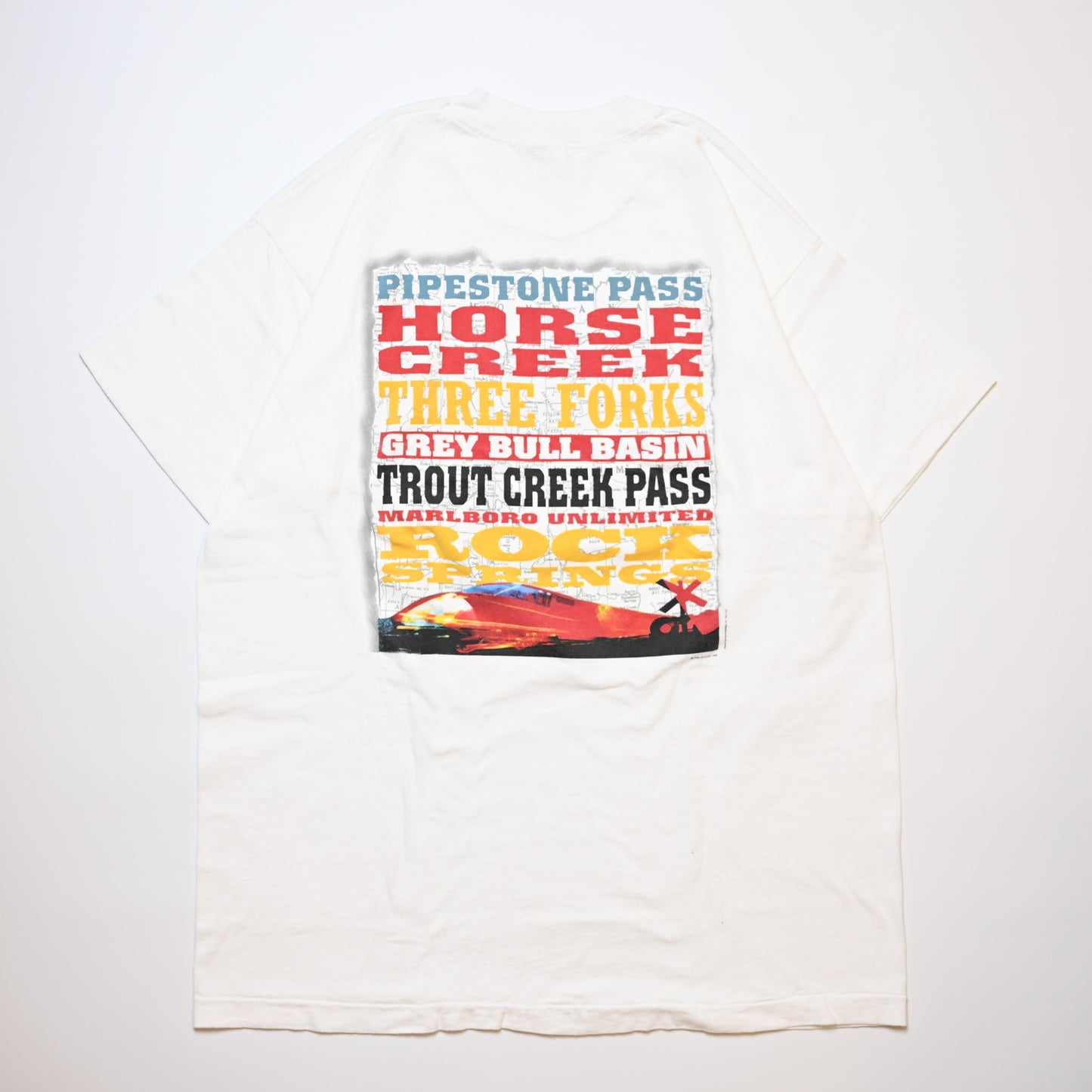 Marlboro HORSE CREEK POCKET TEE WHITE FRUIT OF THE LOOM XL (rb_1103)