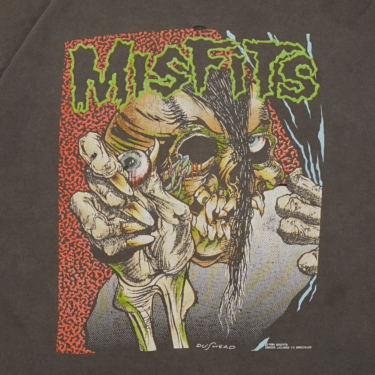 MISFITS pushead eyeball CUTTAG   LARGE相当 GOOD FADE