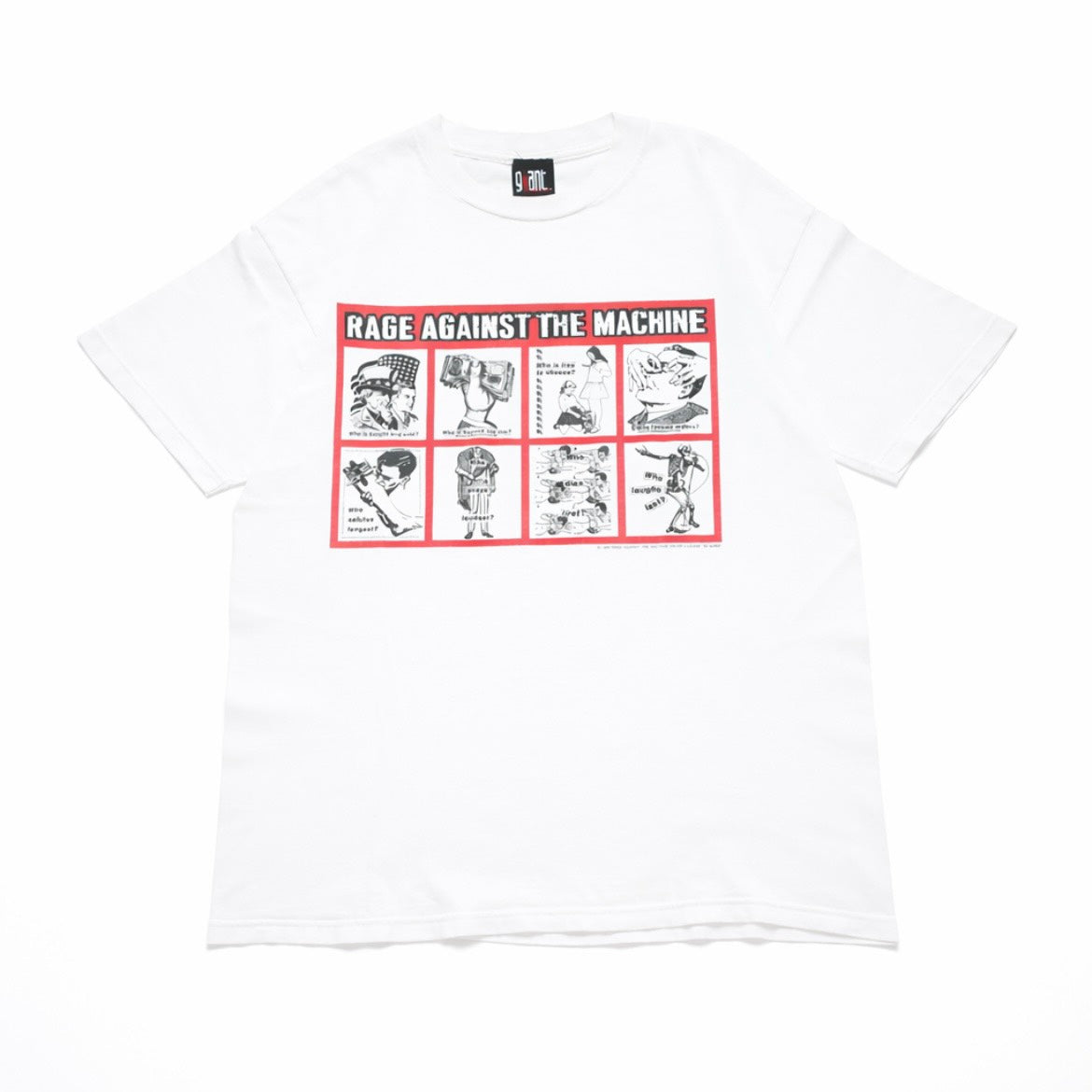 RAGE AGAINST THE MACHINE BURBARA KRUGER WHITE GIANT L-XL (p_1102)