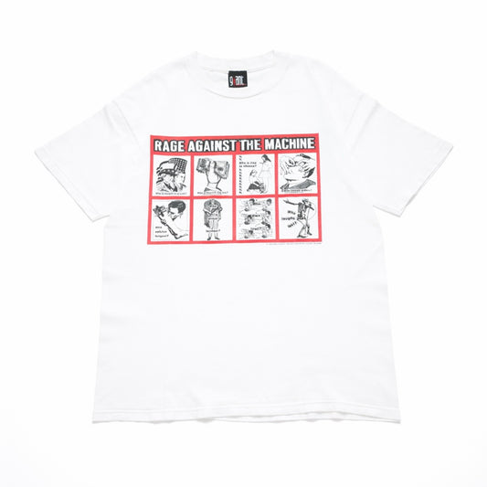 RAGE AGAINST THE MACHINE BURBARA KRUGER WHITE GIANT L-XL (p_1102)