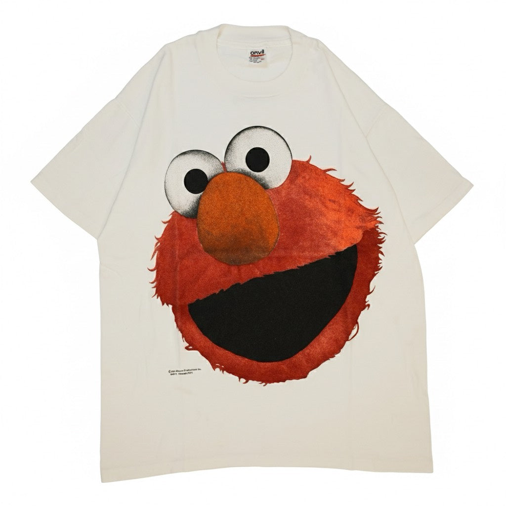 SESAME STREET ELMO HUGE FACE WHITE ANVIL XL (k_0612)