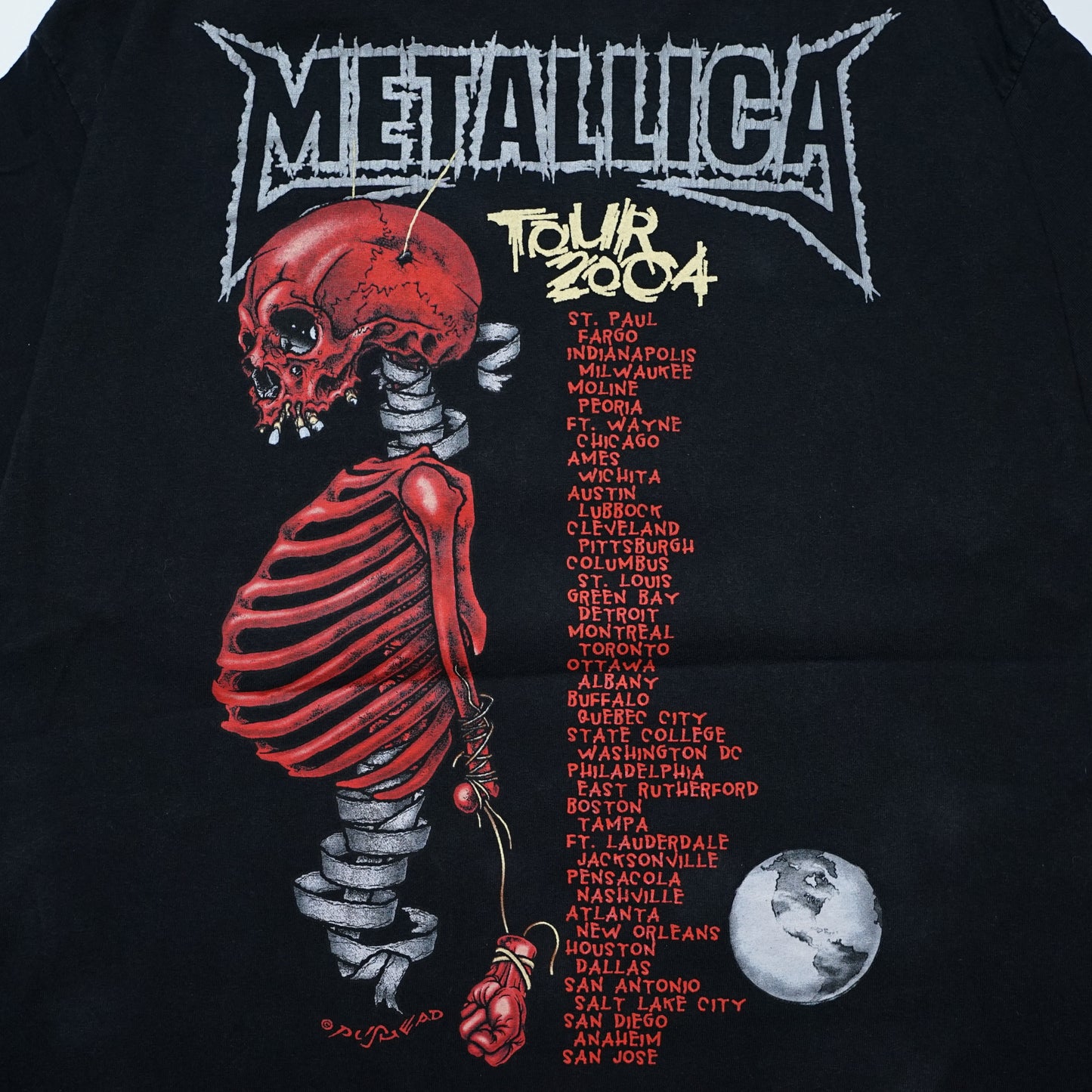 METALLICA PUSHEAD MADLY IN ANGER WITH THE WORLD TOUR 2004 TENNESSEE RIVER LARGE (b_018)
