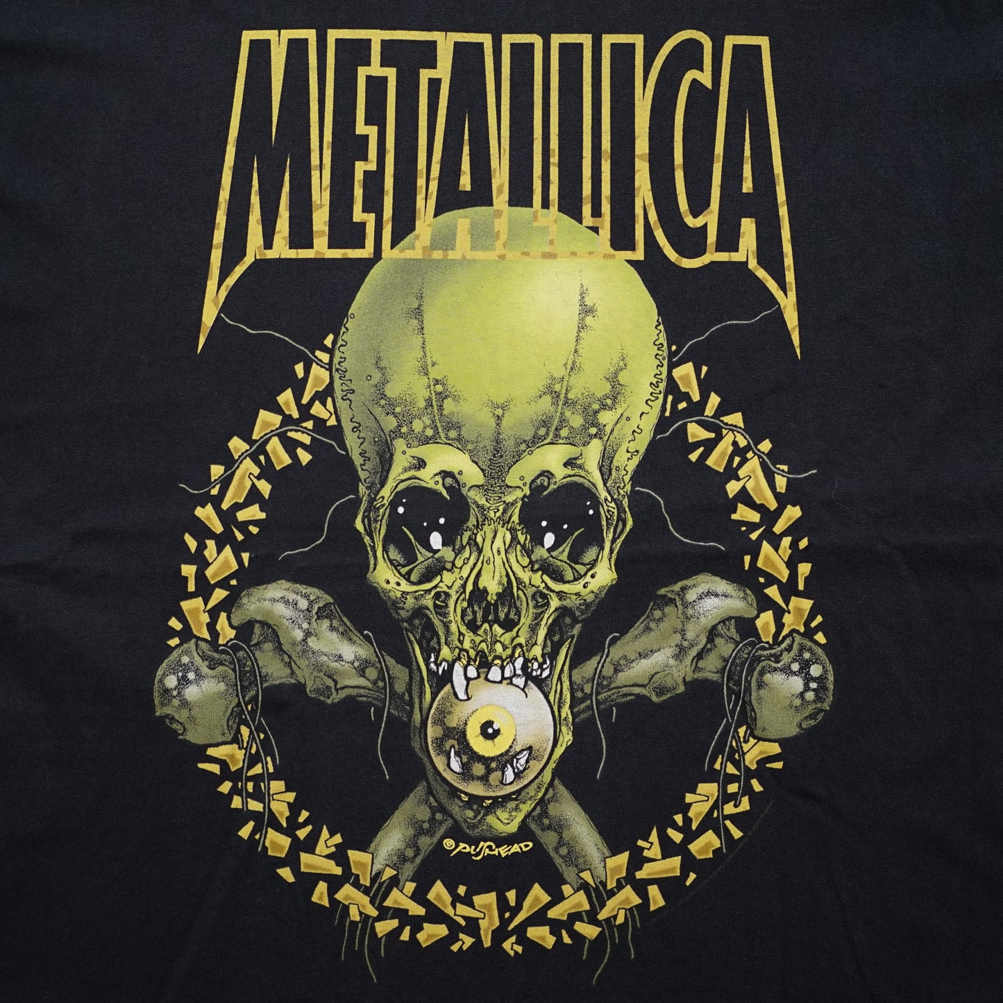 METALLICA PUSHEAD NO LEAF CLOVER Hanes XL (b_019)