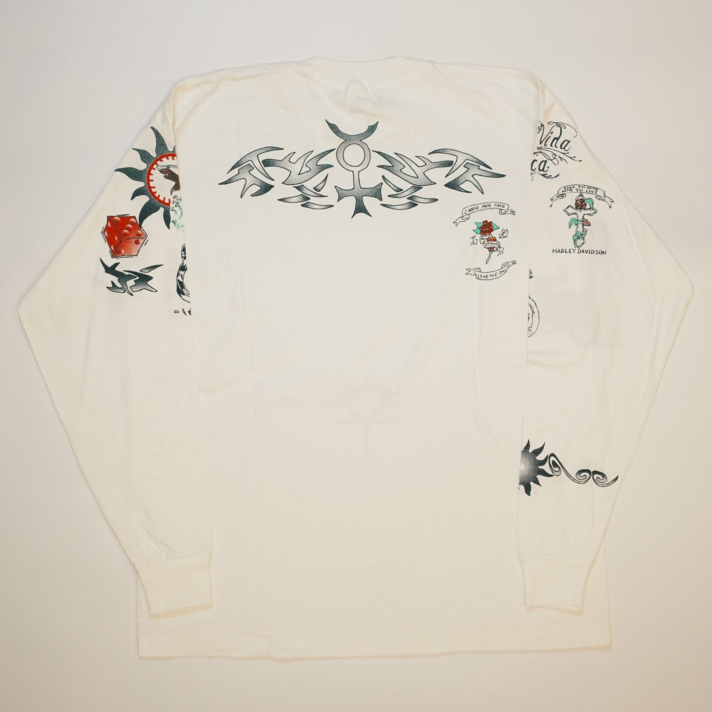 DENNIS RODMAN TATTOO LS WHITE XL (b_0605)