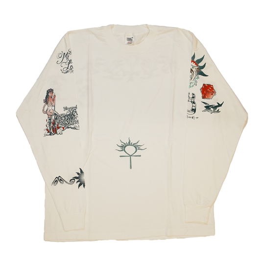 DENNIS RODMAN TATTOO LS WHITE XL (b_0605)