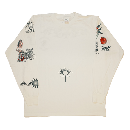 DENNIS RODMAN TATTOO LS WHITE XL (b_0606)