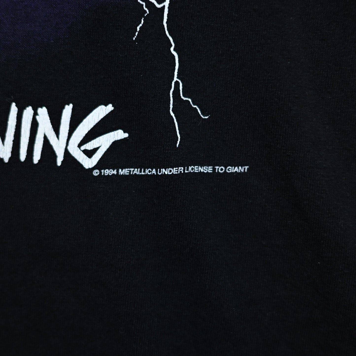 METALLICA 00s RIDE THE LIGHTNING 1994 TENNESSEE RIVER XL (b_1002)