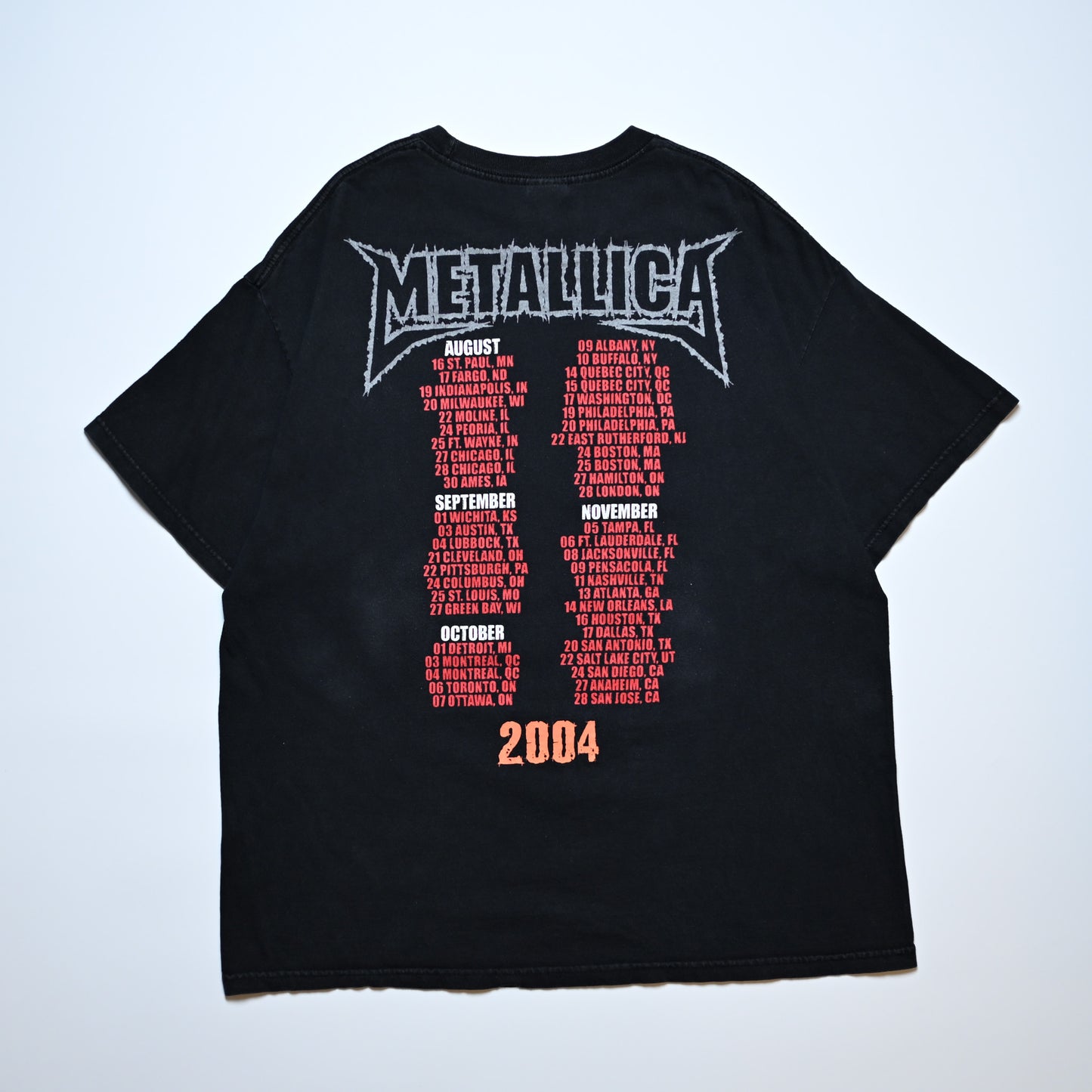 METALLICA ST-ANGER 2004 TOUR TENNESSEE RIVER LARGE (b_1006)