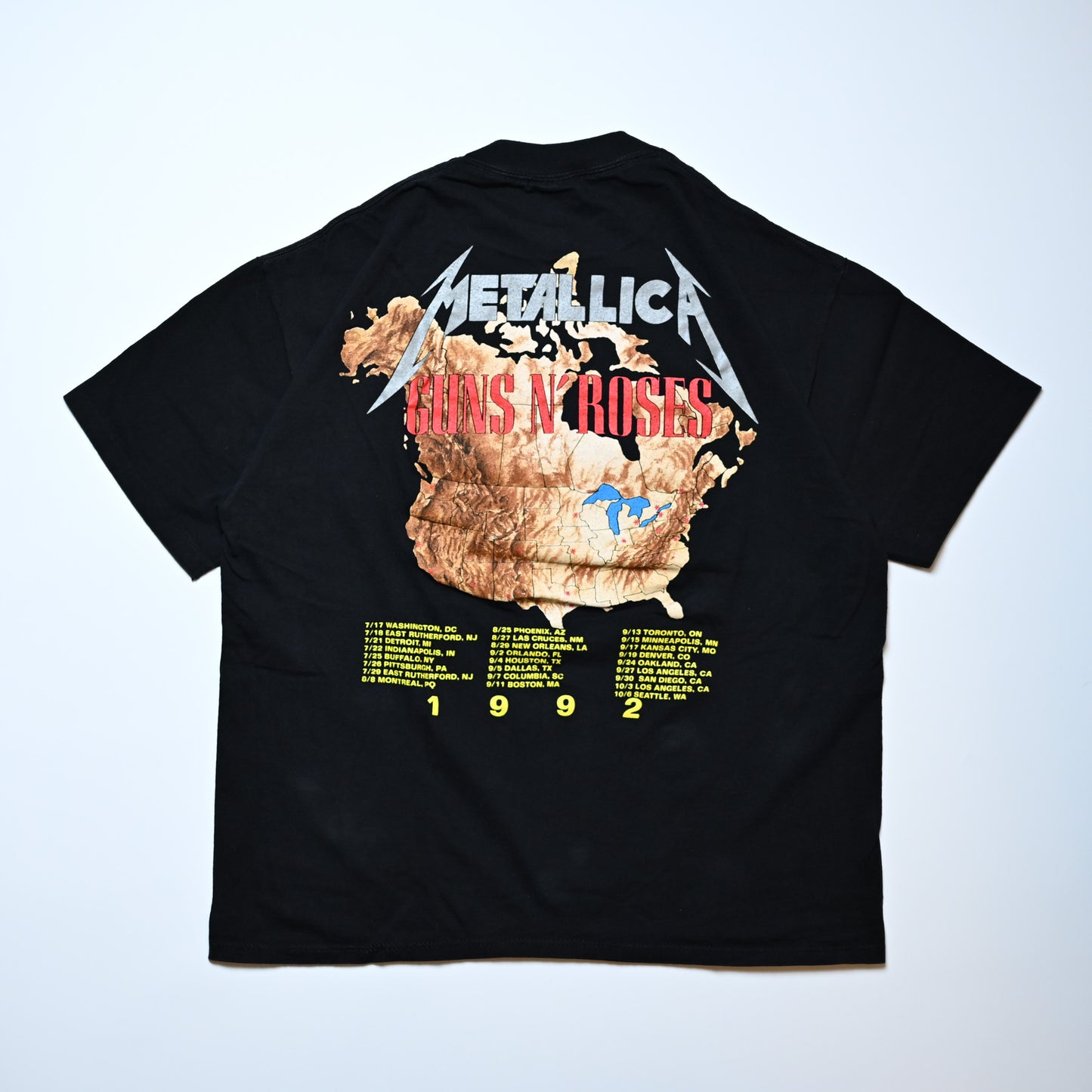 GUNS N' ROSES × METALLICA 1992 TOUR BROCKUM XL（b_1008）