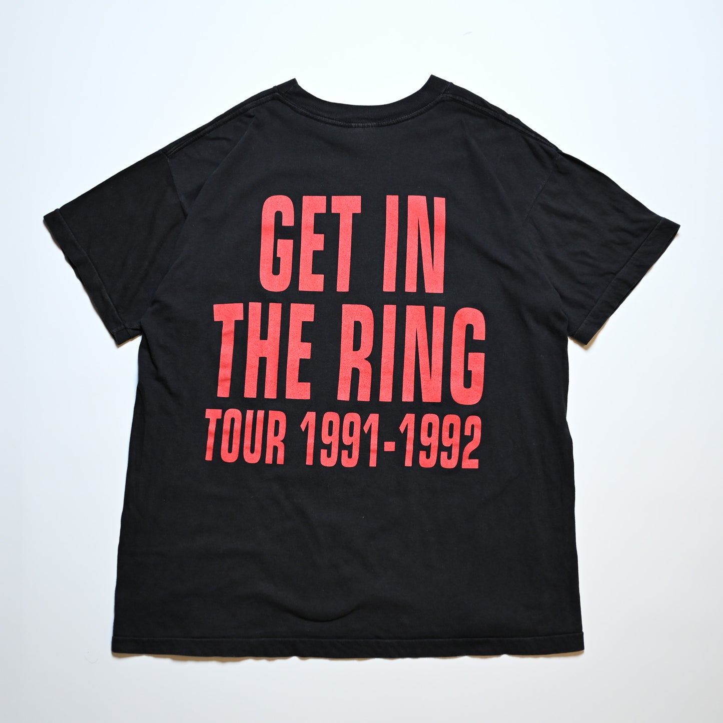 GUNS N' ROSES 1991 USE YOUR ILLUSION GET IN THE RING TOUR 1991-1992 EURO FITS L-XL (b_1014)