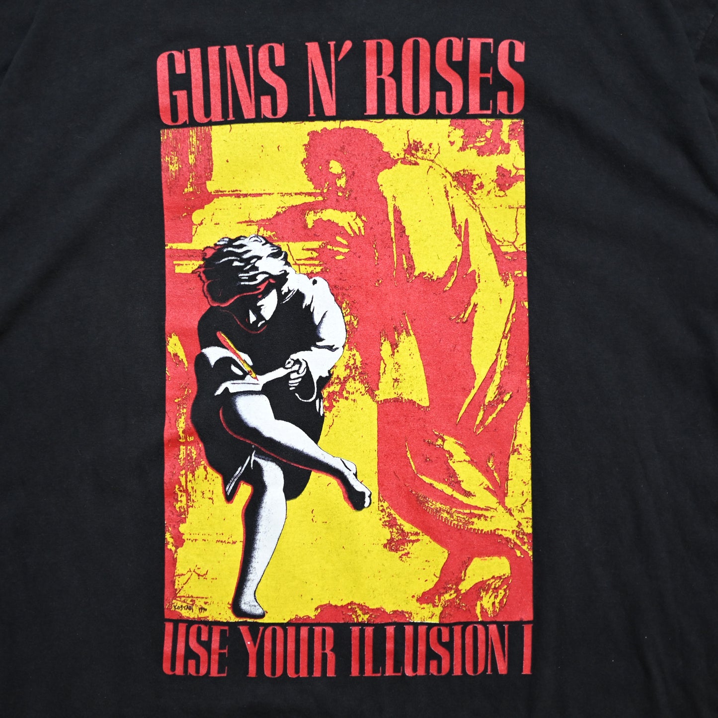 GUNS N' ROSES 1991 USE YOUR ILLUSION GET IN THE RING TOUR 1991-1992 EURO FITS L-XL (b_1014)