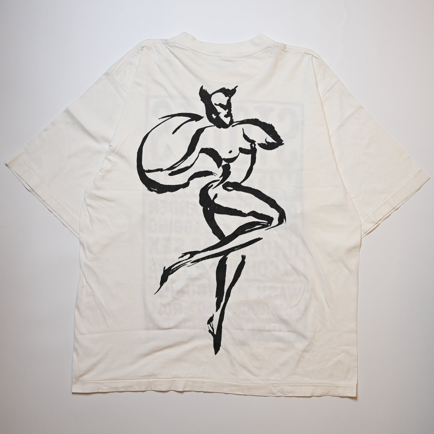 ROLLING STONES 1995 WITH STAND WHITE TAG CUT L-XL  (b_1024)