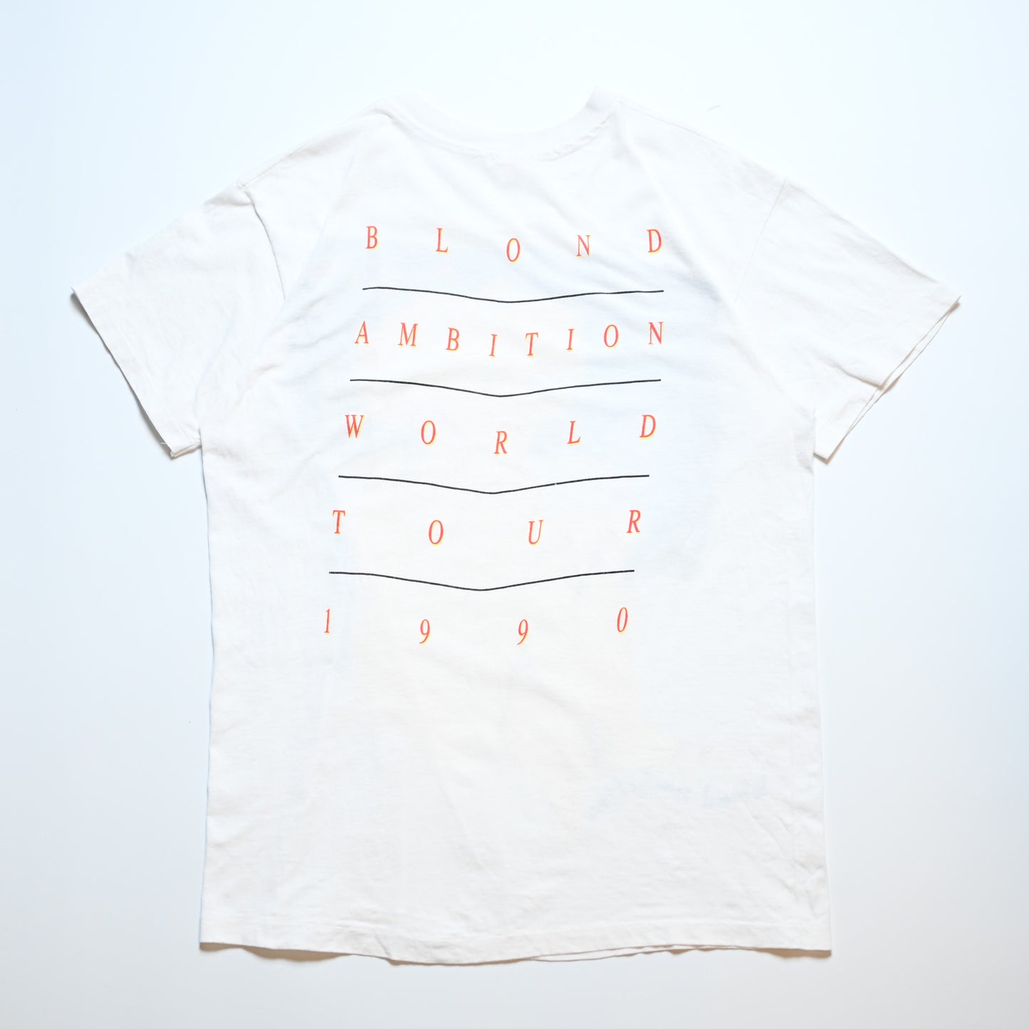 MADONNA BLOND AMBITION WORLD TOUR 1990 WHITE HANES XL (b_1034)
