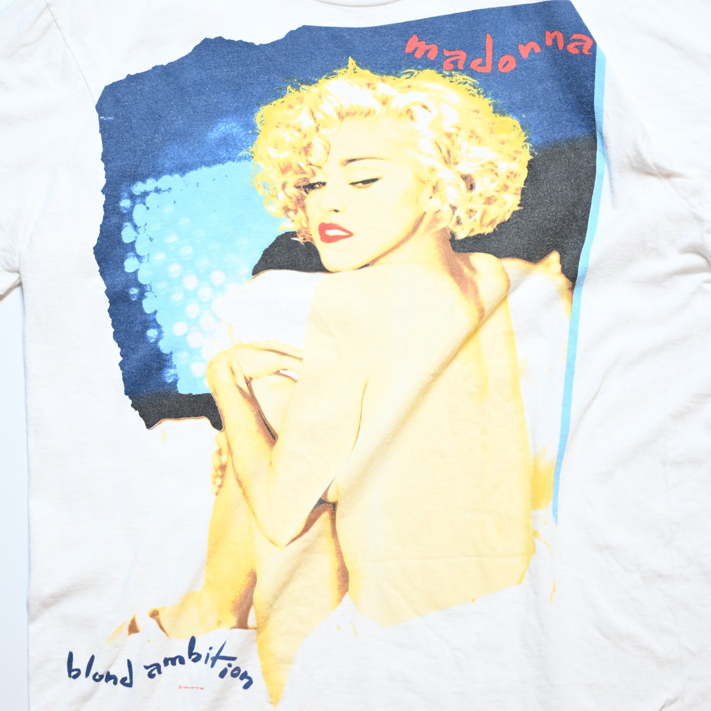 MADONNA BLOND AMBITION WORLD TOUR 1990 WHITE HANES XL (b_1034)