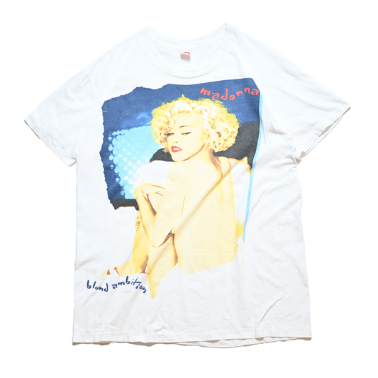 MADONNA BLOND AMBITION WORLD TOUR 1990 WHITE HANES XL (b_1034)