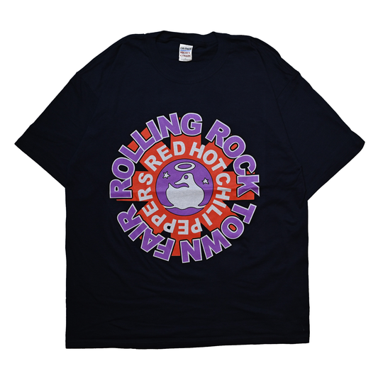 RED HOT CHILI PEPPERS ROLLING ROCK TOWN FAIR NAVY GILDAN XL  (b_1045)