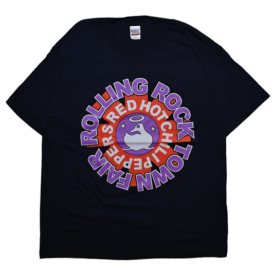 RED HOT CHILI PEPPERS ROLLING ROCK TOWN FAIR NAVY GILDAN XL  (b_1052)