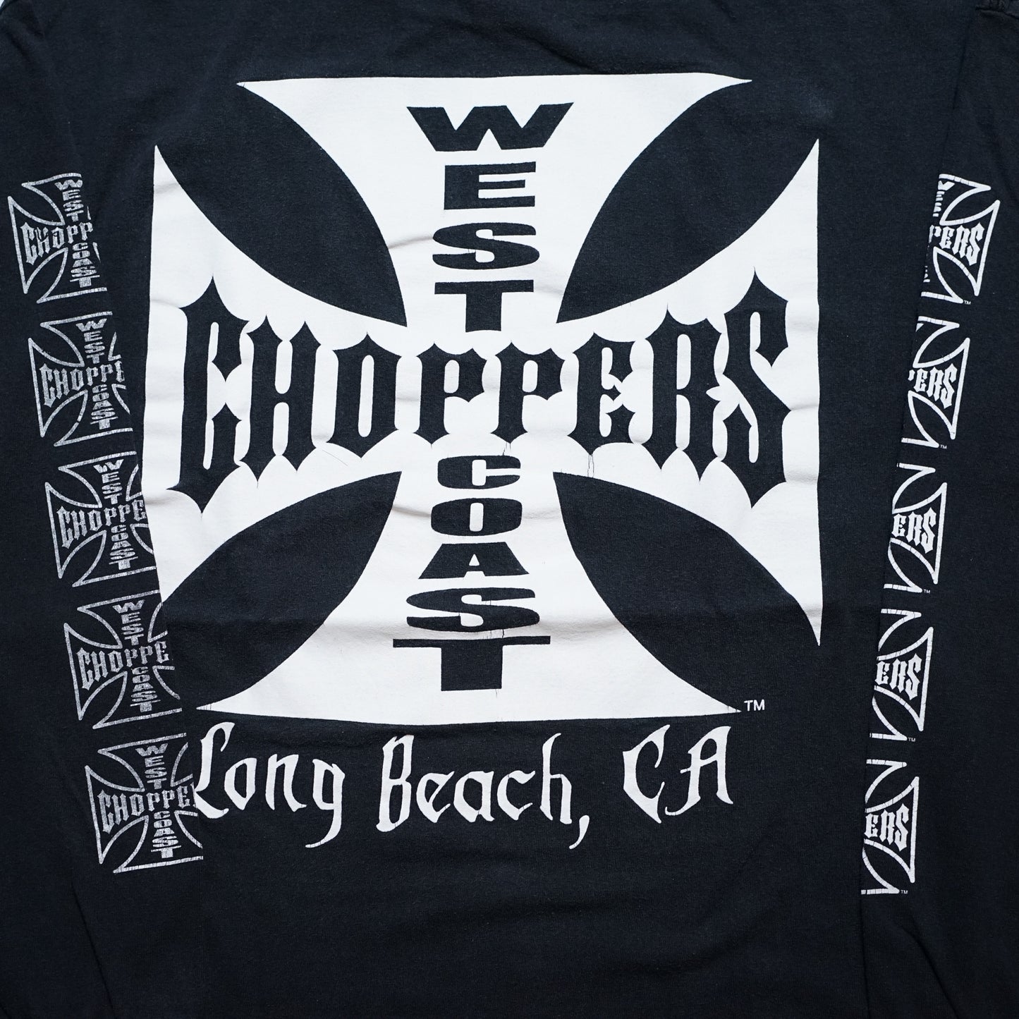 WEST COAST CHOPPERS IRON CROSS LONG BEACH, LA LS ORIGINAL XL (b_1069)