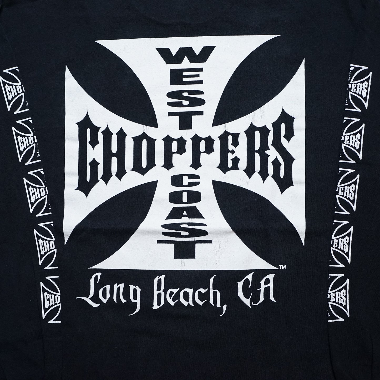 WEST COAST CHOPPERS IRON CROSS LONG BEACH, LA LS ORIGINAL XL (b_1070)